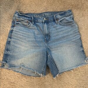 AE Light Wash Denim Shorts